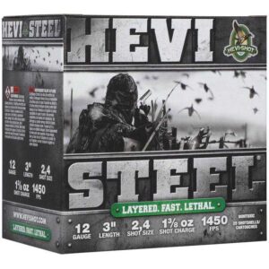 HEVI-Shot HEVI-Steel Shotshells 12ga 3" 1-3/8oz 1450 fps #2 25/ct