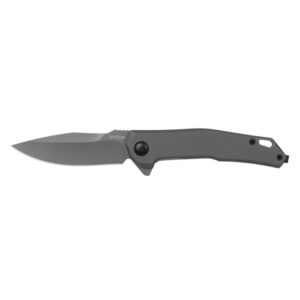Kershaw Helitack Folding Knife 3-1/4" Drop Point Blade Grey