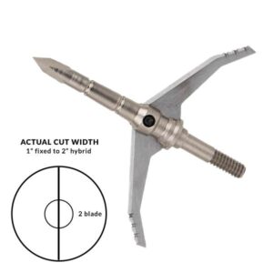 Dead Ringer Just Nasty 2.0 Broadhead Carbon Steel 100/125 Grain 2.0 Cut