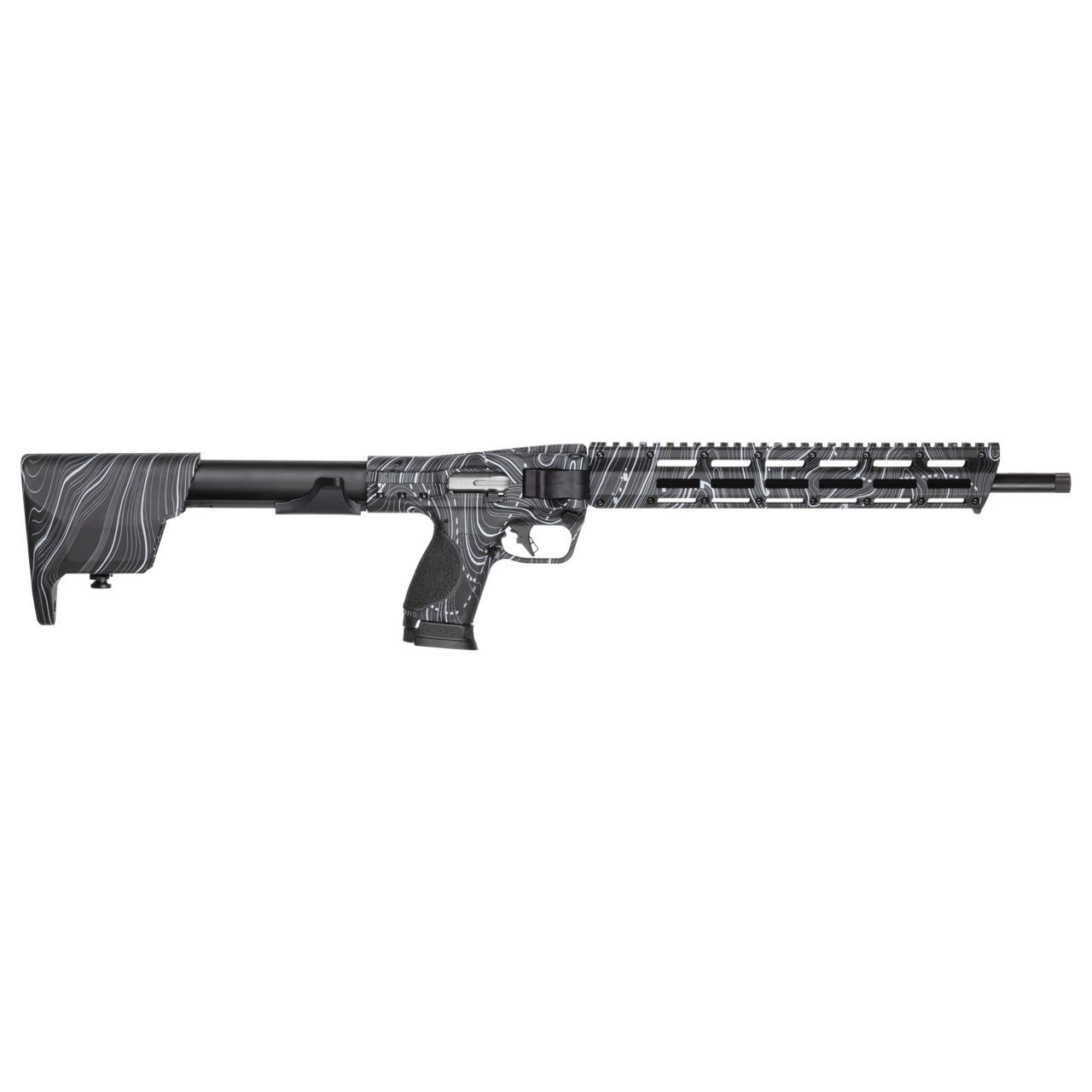 M&P FPC TOPO Rifle 9mm Luger 23rd Magazine 16.25" Threaded Barrel Black Topo Finish