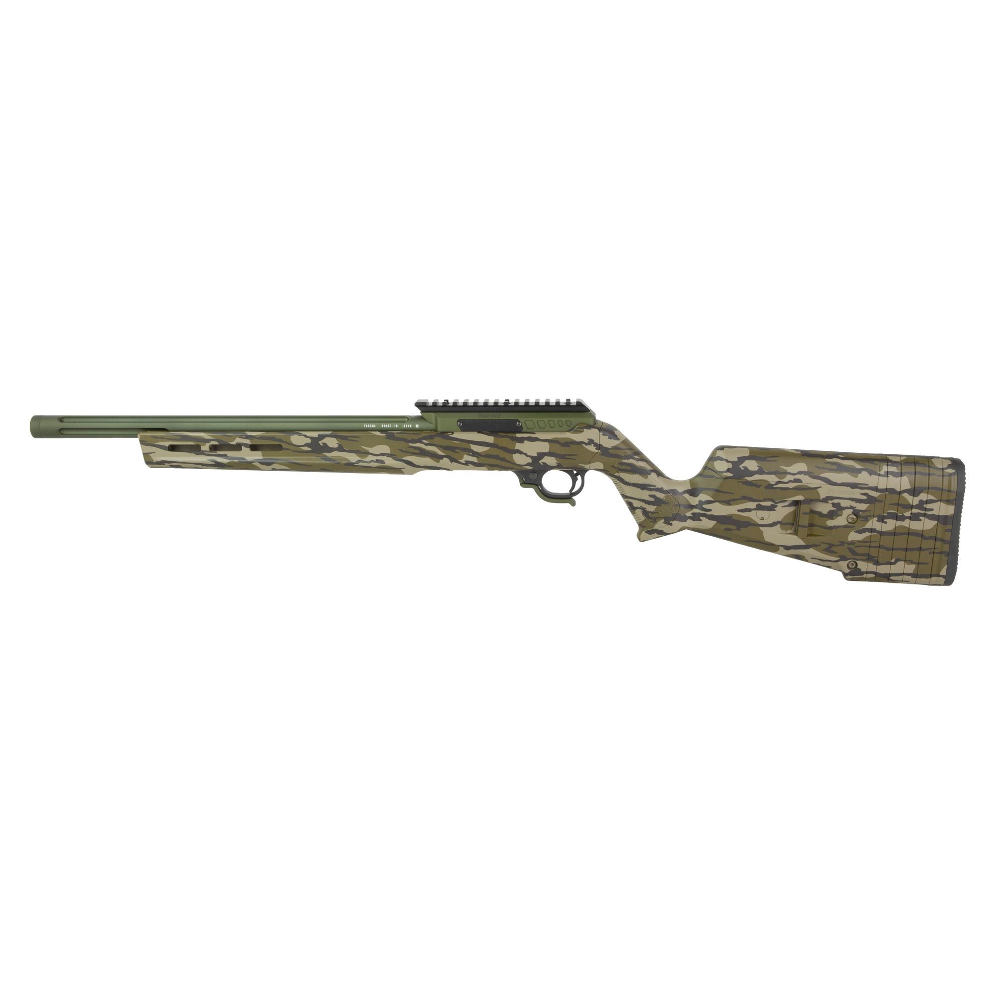TacSol Hunter Rifle .22 LR 10rd Magazine 16.5" Threaded OD Green Barrel BX Trigger Mossy Oak Bottomland Stock