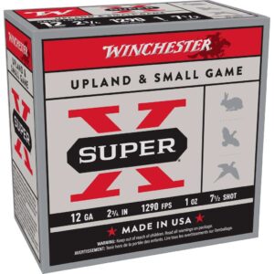 Winchester Super-X Game Shotshells 12 ga 2-3/4" 1 oz 1290 fps #7.5 25/ct